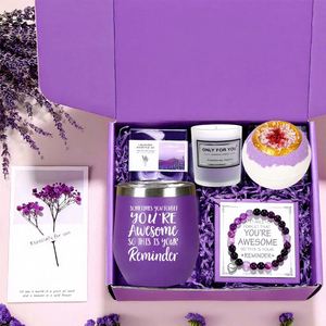 High-end <b>Creative</b> <b>Gift</b> Box with Bath Salts, Soap and Candles, Holiday & Birthday <b>Gifts</b> for Best Friends - Product Image 3
