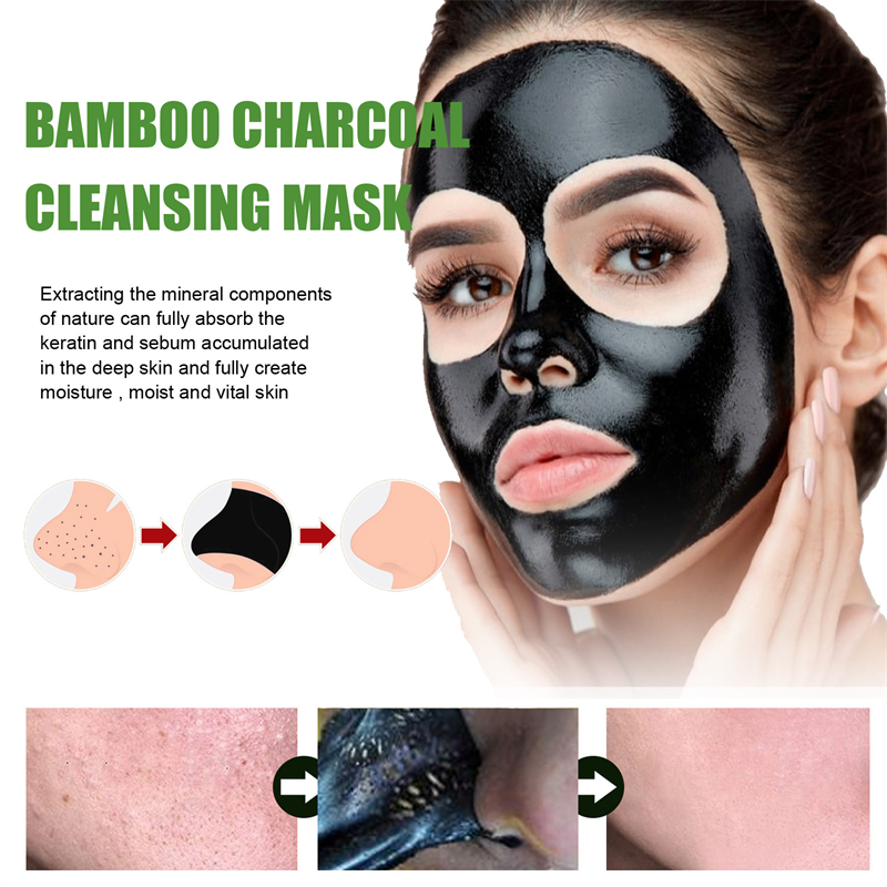 EELHOE 120g Bambuskohle Gesichtsmaske - Feuchtigkeit & Akne-Behandlung