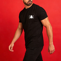 Camisetas Deportivas Clásicas Negras de Alta Elasticidad, Corte Regular, para Gimnasio y Fitness, Absorbentes de Humedad, Transpirables y Ecológicas