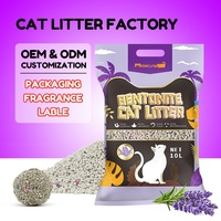 Litière pour chat en bentonite de qualité supérieure, agglomération ultra-rapide, dureté exceptionnelle, biodégradable, respectueuse de l'environnement, approuvée ISO 9001, sans poussière