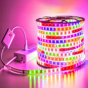 Guirnalda de luces LED RGB de 220V ws2812b, impermeable, con efecto de agua corriente, 48D 96D, color de ensueño, para decoración navideña, fiestas y hogar, 100m - Product Image 2