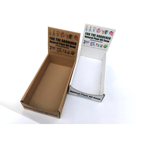 Boîte de présentation de marchandises en carton à compartiments multiples, personnalisable avec impression sur mesure, pour comptoir de vente
