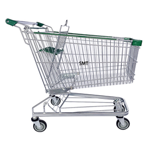 Carrito <span class=keywords><strong>de</strong></span> compras <span class=keywords><strong>de</strong></span> cuatro ruedas <span class=keywords><strong>de</strong></span> metal, carrito <span class=keywords><strong>de</strong></span> supermercado <span class=keywords><strong>de</strong></span> <span class=keywords><strong>segunda</strong></span> <span class=keywords><strong>mano</strong></span> - Product Image 2