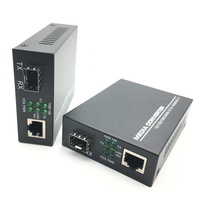 Convertisseur de média fibre optique RJ45 SC 1310nm-TX 1550nm-TX 10/100/1000Mbps GPRS double fibre monomode OLT Ethernet