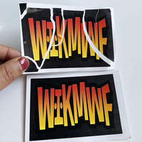 Logotipo personalizado cáscara de huevo troquelado hojas de pegatinas vinilo destructible resistente al agua personalizado Graffiti cáscara de huevo etiquetas