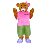 Fabricant professionnel de costumes de mascotte d'ours personnalisés Blue Sky, costumes de dessin animé pour adultes, Miss Bear, en peluche, unisexe, pour spectacle sur scène