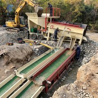 Planta de Lavado de Oro Aluvial de Doble Criba Trommel Scrubber de Alta Capacidad (50-80 TPH) para Procesamiento de Mineral de Arcilla Pegajosa