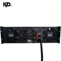 Amplificateur audio métallique 3U haute puissance Classe TD 1800Wx2 8ohm avec filtre VHF pour montage en rack, idéal pour les spectacles en extérieur, les roadshows et les festivals (système Line Array)