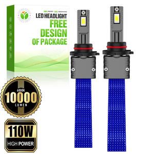 Phares LED Super Lumineux 110W 10000Lm 6000K 12-24V 9005 K5 pour Ateliers de Tuning Automobile Professionnels et Améliorations de Voitures de Course - Product Image 1