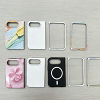Coque double pliable magnétique pour iPhone, vierge, en TPU et PC, pour sublimation 3D, vente en gros d'usine, pour machine d'impression