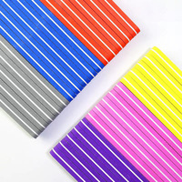 Lima de uñas de esponja colorida, reutilizable y lavable, con grano 100/180, forma de diamante, tira de lijado para uñas, para suministros de manicura en salones de uñas