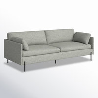 Canapé futon moderne pour salon, design pliable, 3 places, avec revêtement en velours et en cuir