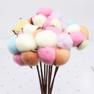 Boules <span class=keywords><strong>de</strong></span> <span class=keywords><strong>coton</strong></span> séchées naturelles d'intérieur DIY <span class=keywords><strong>tige</strong></span> unique décor <span class=keywords><strong>de</strong></span> fleurs branche florale couleur blanche tiges <span class=keywords><strong>de</strong></span> <span class=keywords><strong>coton</strong></span> naturel séché fleur - Product Image 2