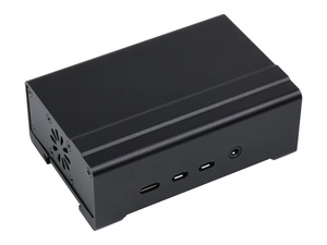 Caja de aluminio para carril DIN PI4-CASE-DIN-RAIL-A para Raspberry Pi 4, con ventilador y disipadores de calor, placas NO incluidas K807 - Product Image 1