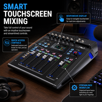 Console de mixage audio numérique à écran tactile TF10 avec WiFi, 10 entrées, 8 sorties, pour DJ, mixage musical, studio en direct, spectacle sur scène