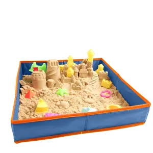 2023 Nieuwjaar Cadeau Spelen Zand Kit Voor Kinderen Anti-Stick Handruimte Magisch Zand Vorm Kleurrijk Zandkasteel Spel Speelgoed Educatief Speelgoed