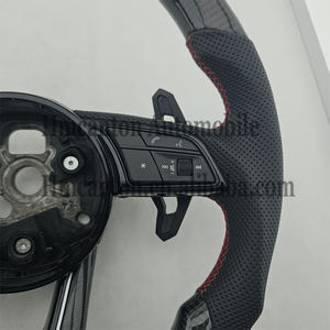 Volante Deportivo Popular de Fibra de Carbono y Alcántara para Modelos Audi A3 A4 A4L A5 A7L A8 Q5 Q7 B9 A6 R8 - Product Image 2