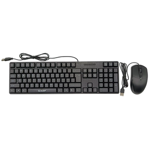 Vente en gros Clavier et souris filaires USB étanches d'affaires Bouton de clavier en métal pour ordinateur portable et bureau - Product Image 4