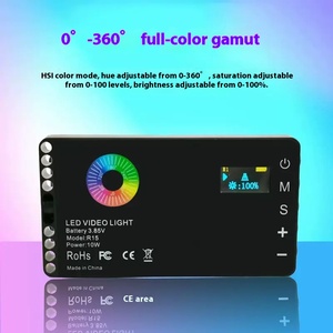 <span class=keywords><strong>LED</strong></span> Video cuộc họp Fill ánh sáng máy ảnh Selfie Stick cho máy tính xách tay & điện thoại di động cri95 + Dimmable <span class=keywords><strong>RGB</strong></span> chụp ảnh chiếu sáng - Product Image 2