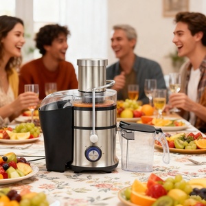 Presse-agrumes électrique 900W, <span class=keywords><strong>blender</strong></span> centrifuge, extracteur de jus lent avec lame en plastique pour la maison et l'extérieur - Product Image 3