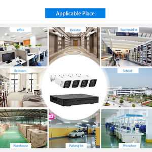 طقم كاميرات مراقبة CCTV مع جهاز تسجيل شبكي بسعر مصنع رخيص، 4 قنوات، دقة 4 أو 5 أو 8 ميجابكسل، كاميرات POE مع خاصية كشف الحركة ودعم الذكاء الاصطناعي - Product Image 2