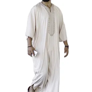 Marok kanis cher Moslem Galabia Arab Thobe Thawb Kaftan der afrikanischen Männer