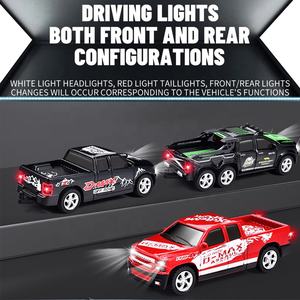 2.4G 1:64 Échelle Alliage RC <span class=keywords><strong>Voiture</strong></span> Remorque Jouet Double Mode App Contrôle Métal Véhicule Pickup Modèle Mini Télécommande Camion avec Lumières - Product Image 5