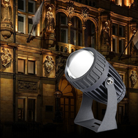 Projecteur LED extérieur étanche IP65 10W, angle de faisceau 10 degrés, CRI 80 élevé, pour escalier, jardin, mur, colonne romaine