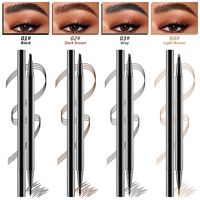 Crayon Eyeliner et Sourcils 2-en-1 Double Pointe Minéral Haute Qualité, Micro Liquide 4 Griffes, Imperméable Longue Durée, Personnalisé Guangdong