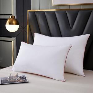 Oreillers de luxe en plumes d'oie pour hôtel, taille King, lot de 2, housse 100 % coton biologique, doux, moelleux, respirant, lavable en machine, polyester - Product Image 5