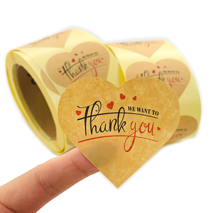 Etichette adesive in rotolo <span class=keywords><strong>di</strong></span> carta personalizzate Skyline Round Kraft <span class=keywords><strong>grazie</strong></span> adesivi per affari - Product Image 2