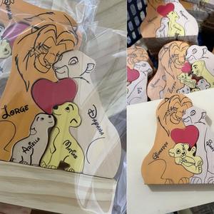 Décoration de la maison, cadeaux personnalisés pour la <span class=keywords><strong>famille</strong></span>, le <span class=keywords><strong>roi</strong></span> <span class=keywords><strong>lion</strong></span>, puzzle - Product Image 5