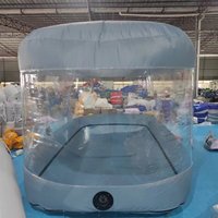 Cubierta de Coche Inflable Transparente Portátil para Exteriores THL, Material Oxford Ecológico, Garaje de Aire para Coche, Tamaño Personalizado, Funcity