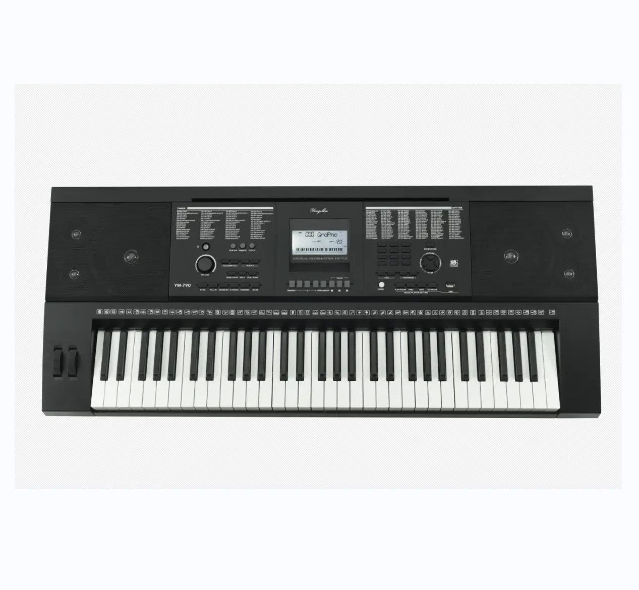 2023 YONGMEI 61 keys Touch Response Electronic Keyboard MIDI Bluetooth OEM