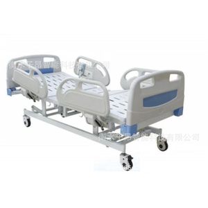Lit d'hôpital Cimai, lit de soins manuel modèle 302 avec barrières de sécurité pour patients alités, utilisation en soins intensifs - Product Image 1