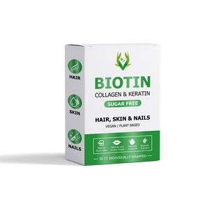 Tiras Orales de Biotina Sin Azúcar DIM, Contienen Biotina con Folato, Favorecen la Salud del Cabello, la Piel y las Uñas, Suplemento Dietético para Adultos - Product Image 1