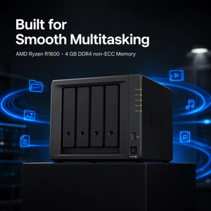 Serveur de stockage NAS mini D pour DS923+ à 4 baies avec ports USB et Ethernet Gigabit intégrés pour les petites entreprises - Product Image 3