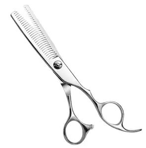Çift diş İnceltme bıçakları profesyonel Salon saç inceltme makası 440C çelik