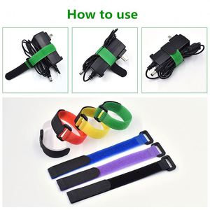 Эластичная лента на липучке с логотипом на заказ, различные цвета, 100% нейлон, с клеевым слоем для крепления на ремнях/пряжках - Product Image 4