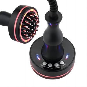 Appareil de massage électrique Gua Sha chauffant et vibrant pour les épaules et le cou, avec brosse de raclage et ventouses - Product Image 1