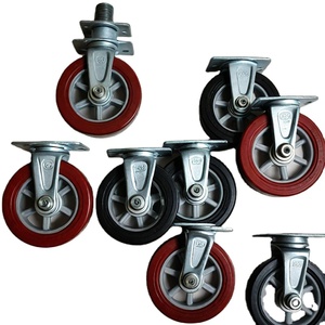 1-6 Inch Industrial Swivel <strong>Caster</strong> 75mm PU Rubber PP Steel Locking Rigid Iron Heavy Duty OEM Customizable Polypropylene <strong>Wheels</strong> - Product Image 1