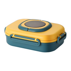 Boîte à lunch en acier inoxydable, boîte bento rectangulaire scellée avec compartiment pour le stockage des repas des étudiants - Product Image 1