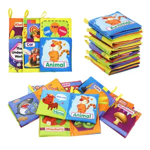 Libri di stoffa libri morbidi per bambini suono a balze libri silenziosi per bambini giocattoli educativi per l'apprendimento precoce per neonati 0-12 mesi
