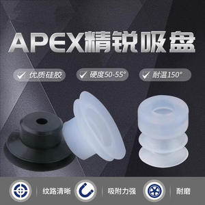 Ventosa de vacío industrial de goma de doble capa Elite APEX 10 12 25 30 Series para manipulación de vidrio - Product Image 4