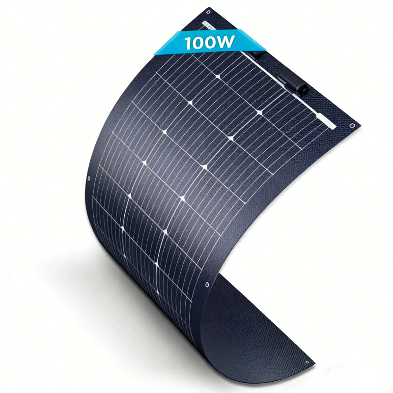 Alecter Solar APH-P144 Versatile 100W <strong>12V</strong> 23% Efficiency <strong>Flexible</strong> Monocrystalline <strong>Panel</strong> Ultra Lightweight <strong>Marine</strong> <strong>RV</strong>
