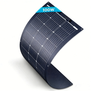 Panel Solar Flexible Versátil de 100W 12V de Alta Eficiencia Ultraligero Monocristalino para Embarcaciones, Caravanas, Cabañas, Campamentos y Vans - Product Image 1