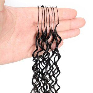 Extensions de cheveux au crochet 100% naturels, bouclés et crépus, pré-bouclées, avec fil invisible - Product Image 3