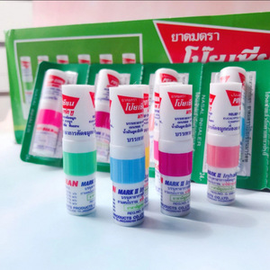 Herbal Mint Incense Tube with Refreshing Oil <strong>Poy</strong> Sian Nasal Inhaler <strong>Stick</strong> Mint Flavor 5ml Capacity 3 Year Shelf Life - Product Image 1