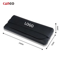 Étui à lunettes CANGO personnalisé avec logo, motif ciel et terre noir et blanc, plusieurs styles, étui en cuir pour lunettes, étui à lunettes avec logo personnalisé