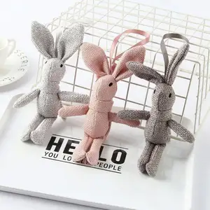 20cm Kawaii plush rabbit bunny stuffed animal toys plush keychains pendant charm Rabbit keychain toys other wedding decorations